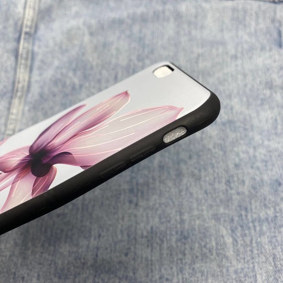 iPhone 6 Plus Case White Purple Floral Print NEW - Picture 2 of 5
